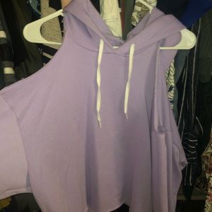 Cold shoulder sweatshirt